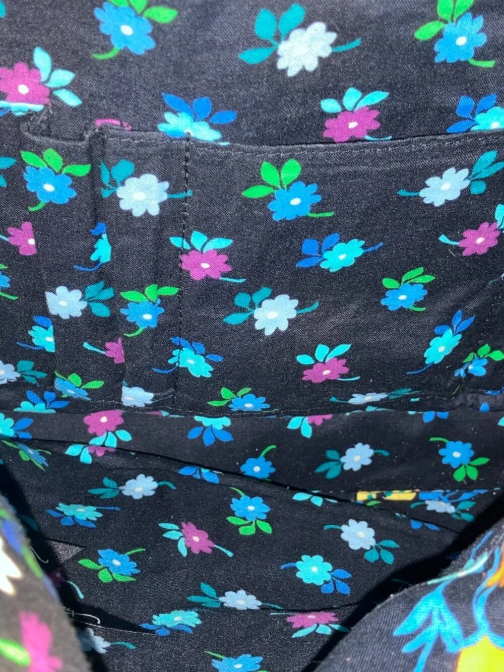 Vera Bradley Convertible Crossbody Midnight Tote Bag Women's Blue Quilted
